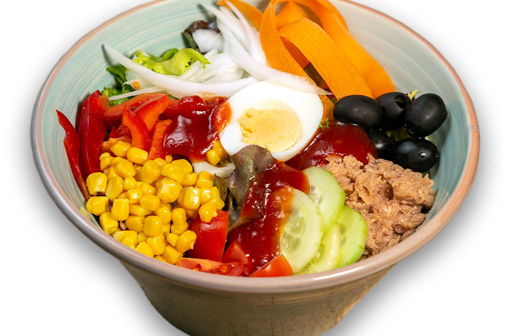 Ensalada mixta con vinagreta de tomate
