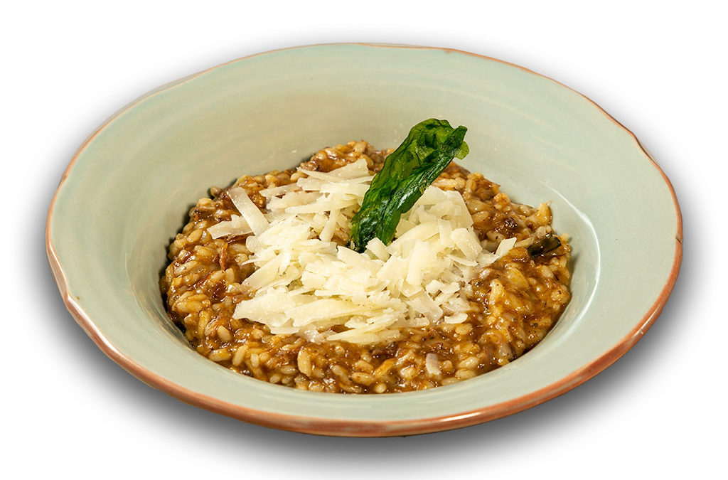 Risotto de rabo de toro y queso curado de oveja