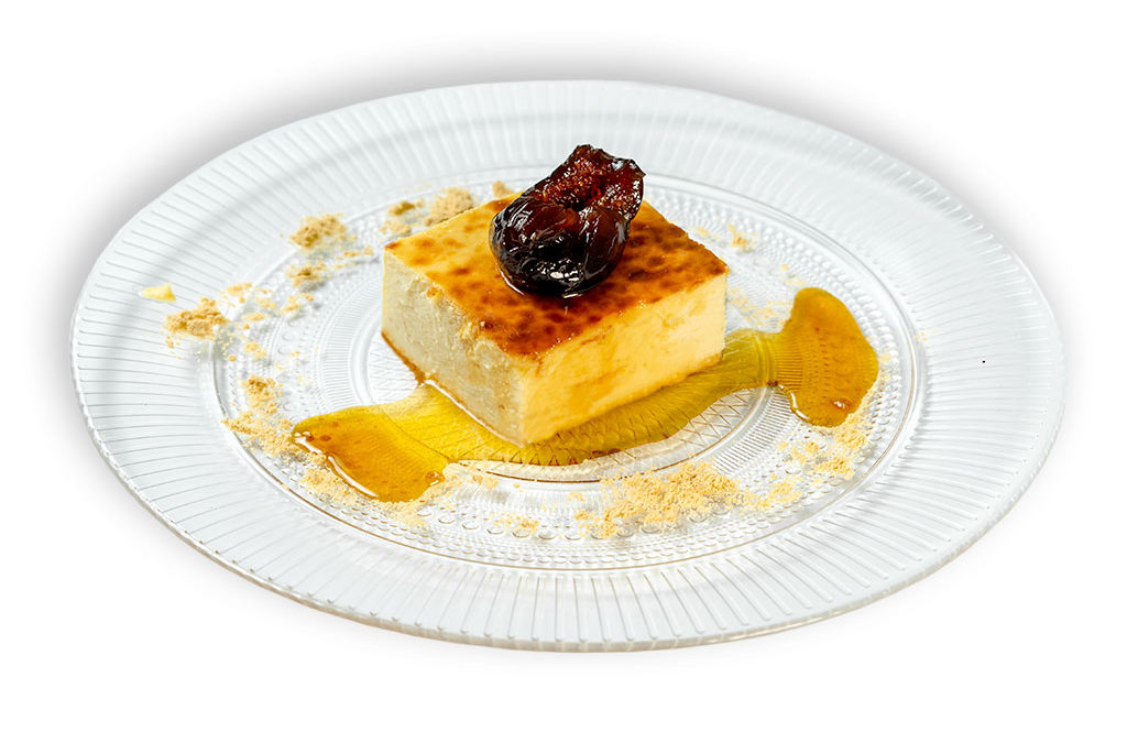Tarta de la abuela Pilar con queso ‘Los Balanchares’ e higo confitado
