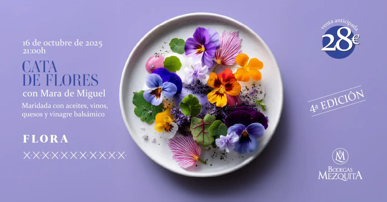 Cata de flores maridadas con Mara de Miguel (4ª Edición)