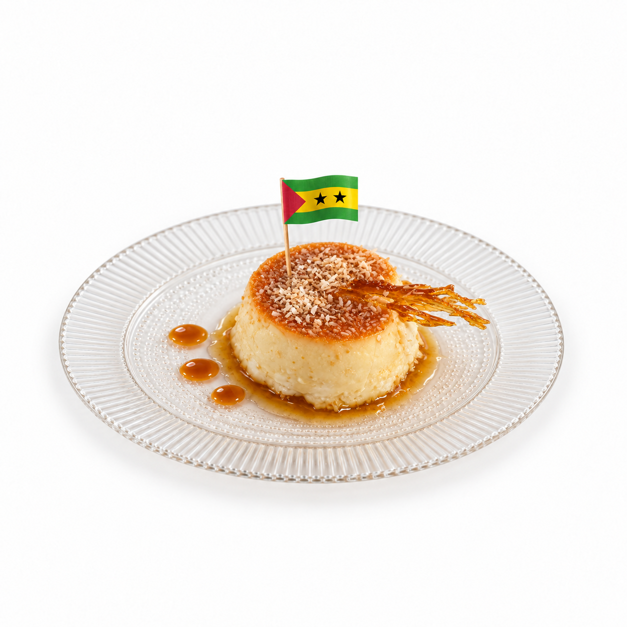 Flan de coco solidario