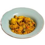 Pollo andalusi con cuscus de verduritas y frutos secos E Codigo